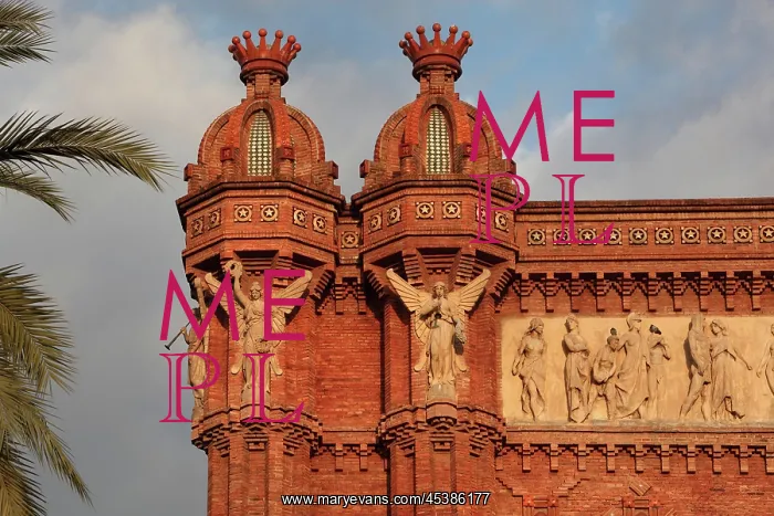: Arc de Triomf (Triumphal Arch), Barcelona, Spain : Arc de Triomf (Triumphal Arch), Barcelona, Spain