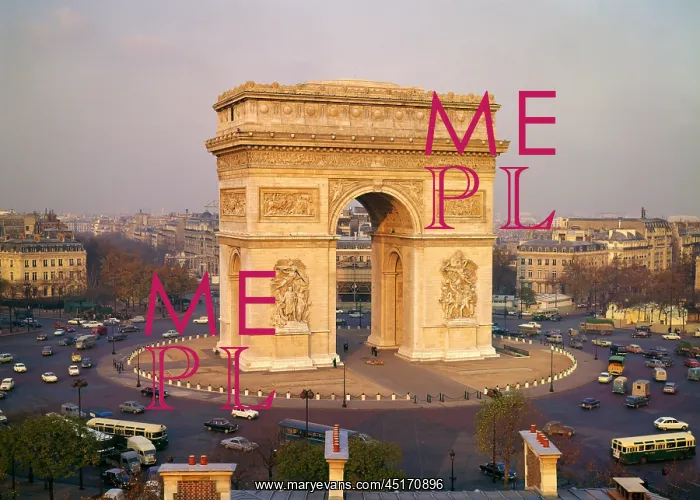  : Arc De Triomphe De L'Etoile Elevated View the