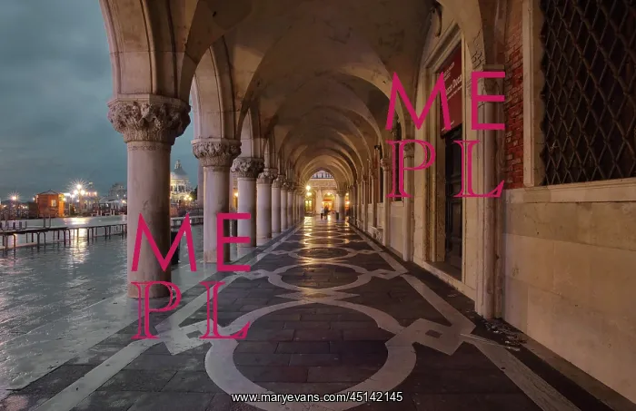 : Arcade, Doge's Palace, Venice, Italy : Arcade, Doge's Palace, Venice, Italy
