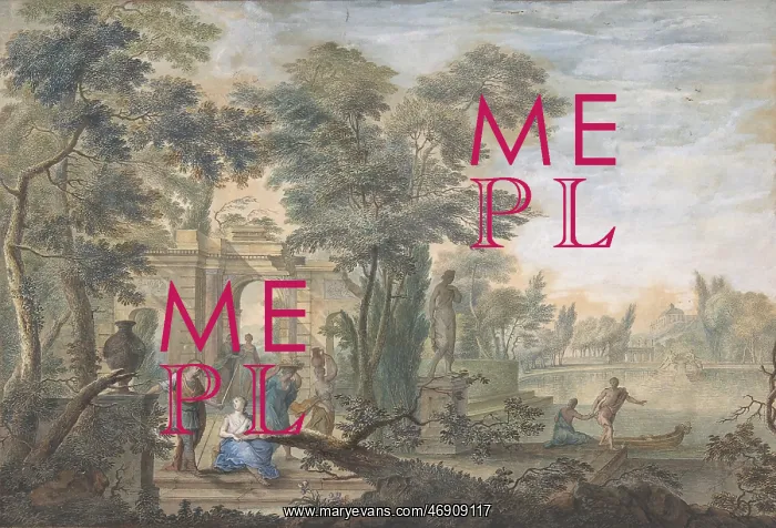 : Arcadian Landscape with several Figures and a : Arcadian Landscape with several Figures and a
