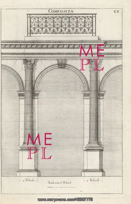 : Arch with columns in the Composite order : Arch with columns in the Composite order