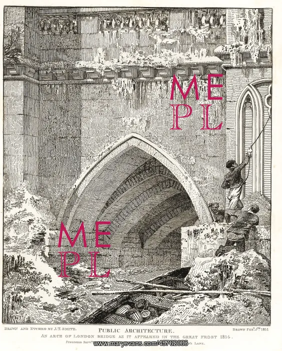  : Arch of London Bridge as it appeared in the