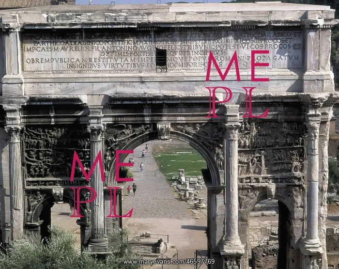 : Arch of Septimius Severus. 203. ITALY. LAZIO : Arch of Septimius Severus. 203. ITALY. LAZIO