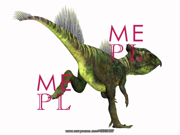 : Archaeoceratops dinosaur running : Archaeoceratops dinosaur running