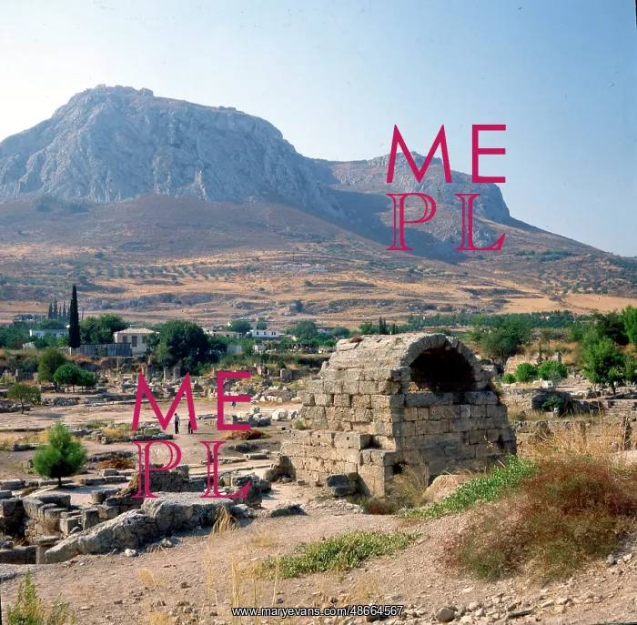 : The archaeological site of Ancient Corinth, Greece : The archaeological site of Ancient Corinth, Greece