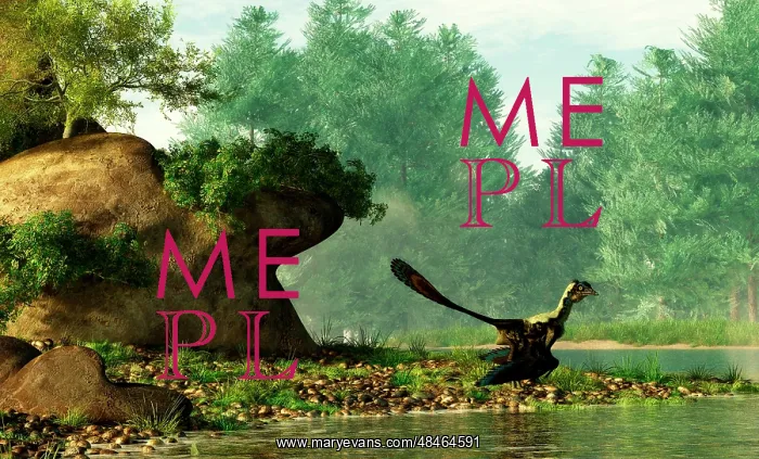  : Archaeopteryx on the shore of a river