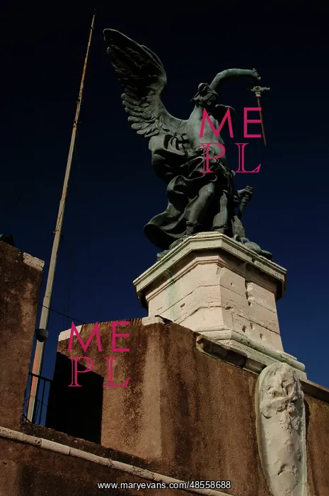: Archangel Michael, 1753. Statue by Peter Anton von Verschaff : Archangel Michael, 1753. Statue by Peter Anton von Verschaff