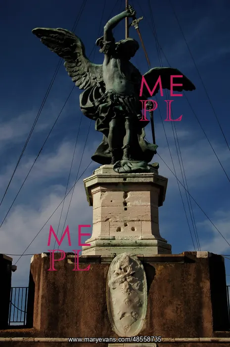 : Archangel Michael, 1753. Statue by Peter Anton von Verschaff : Archangel Michael, 1753. Statue by Peter Anton von Verschaff