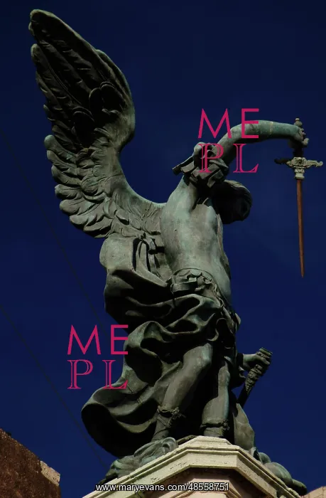 : Archangel Michael, 1753. Statue by Peter Anton von Verschaff : Archangel Michael, 1753. Statue by Peter Anton von Verschaff