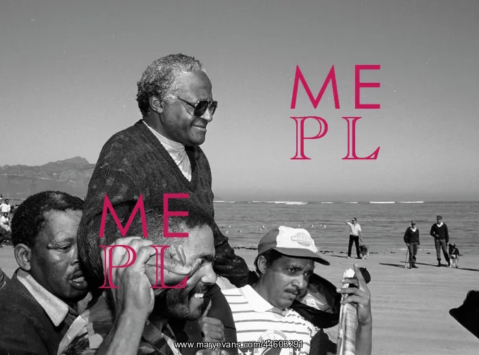 : Archbishop Desmond Tutu leads a march against : Archbishop Desmond Tutu leads a march against