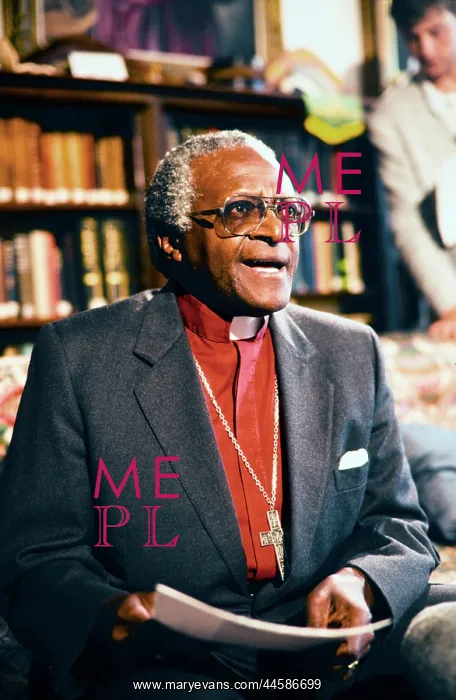 : Archbishop Desmond Tutu speaking. Presser. October 21, 1988 : Archbishop Desmond Tutu speaking. Presser. October 21, 1988