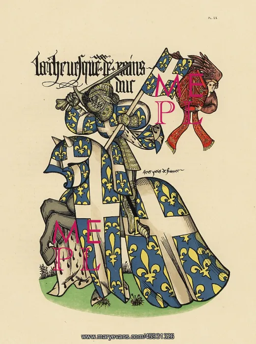 : Archbishop of Rheims, Archeveque de Reims, with mitre : Archbishop of Rheims, Archeveque de Reims, with mitre
