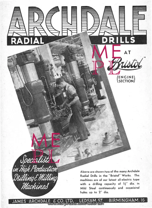: Archdale Machine Tools At Bristol : Archdale Machine Tools At Bristol