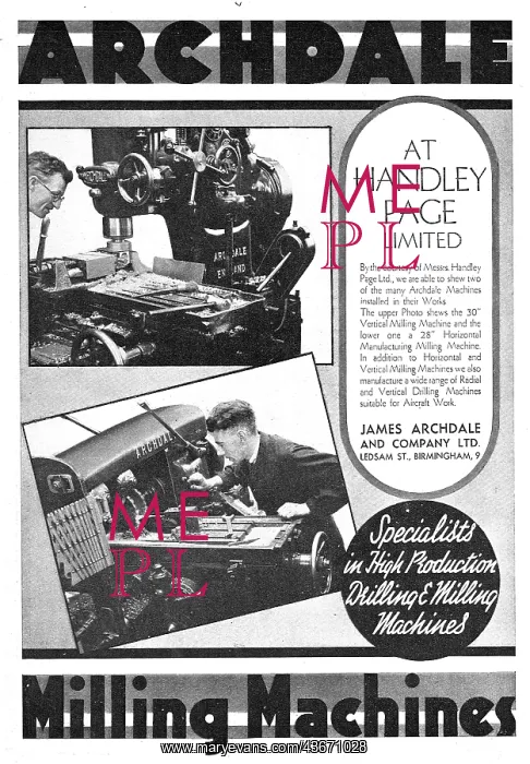 : Archdale Machine Tools At Rolls-Royce Handley Page : Archdale Machine Tools At Rolls-Royce Handley Page