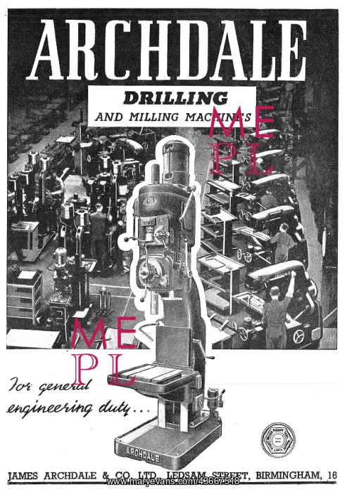 : Archdale Manufacturing Machines : Archdale Manufacturing Machines