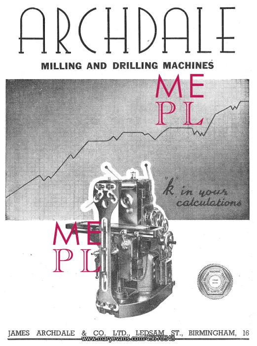 : Archdale Manufacturing Machines : Archdale Manufacturing Machines