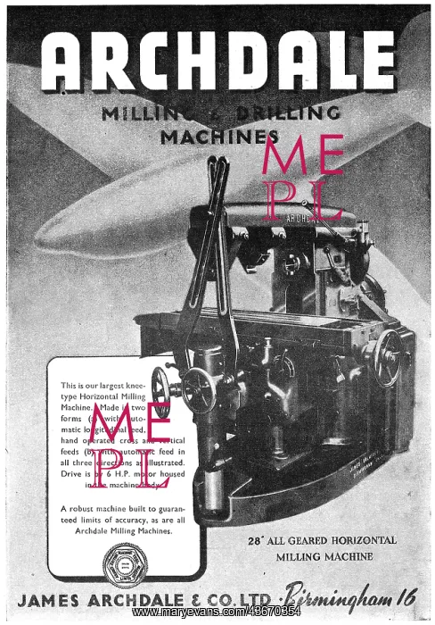 : Archdale Manufacturing Machines : Archdale Manufacturing Machines