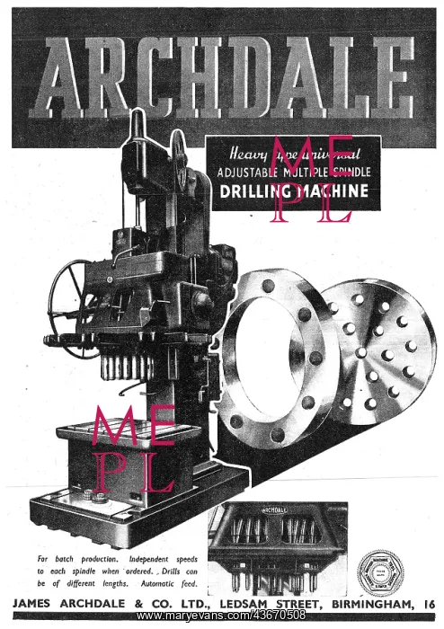 : Archdale Manufacturing Machines : Archdale Manufacturing Machines