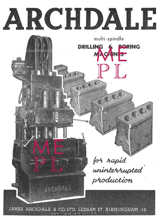 : Archdale Manufacturing Machines : Archdale Manufacturing Machines