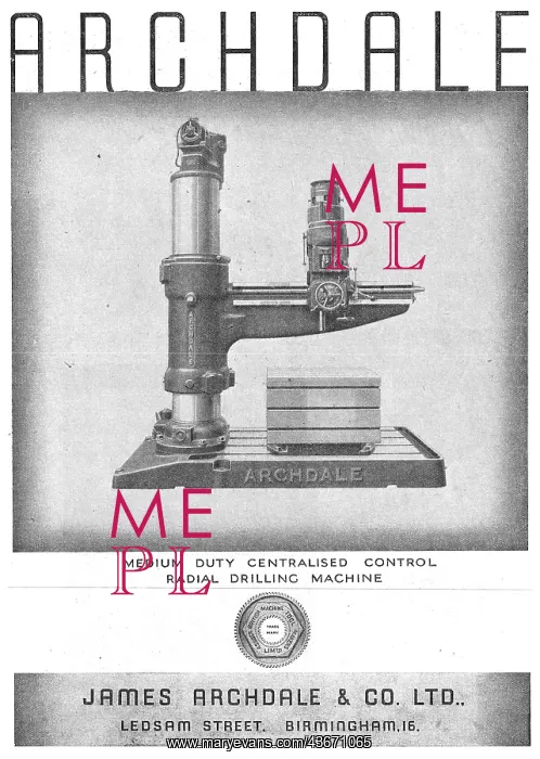: Archdale Manufacturing Machines : Archdale Manufacturing Machines