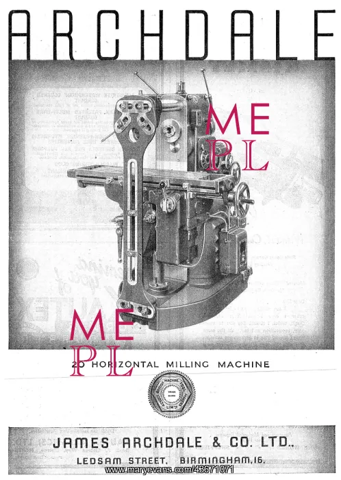 : Archdale Manufacturing Machines : Archdale Manufacturing Machines