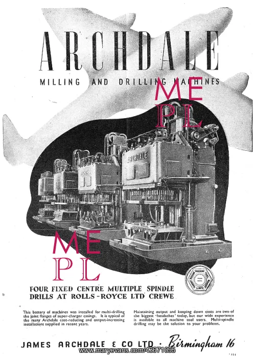 : Archdale Manufacturing Machines : Archdale Manufacturing Machines