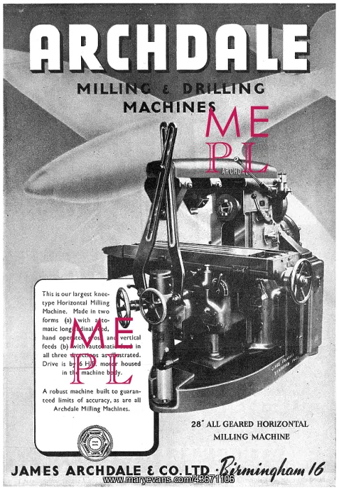 : Archdale Manufacturing Machines : Archdale Manufacturing Machines