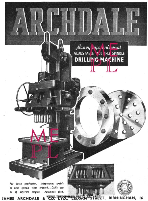 : Archdale Multi Spindle Drilling Machine : Archdale Multi Spindle Drilling Machine