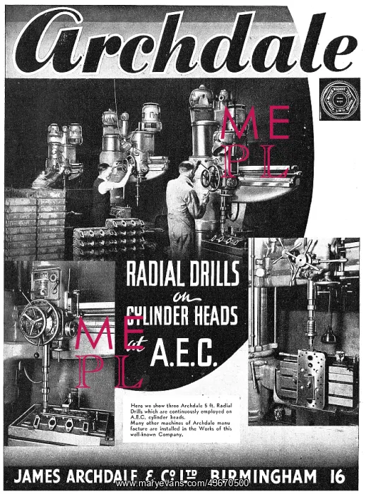 : Archdale Radial Drilling Machines : Archdale Radial Drilling Machines