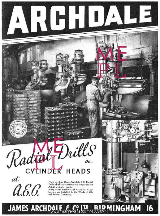 : Archdale Radial Drilling Machines : Archdale Radial Drilling Machines
