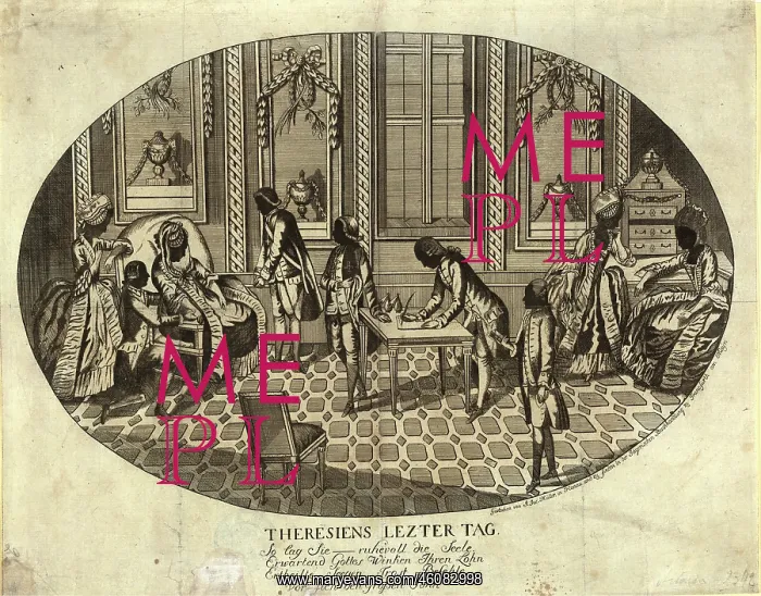 : Archduchess Maria Theresa's last day. 1781 (?) : Archduchess Maria Theresa's last day. 1781 (?)