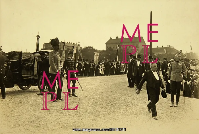 : Archduke Eugen at a dedication ceremony : Archduke Eugen at a dedication ceremony