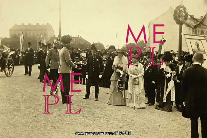: Archduke Eugen at a dedication ceremony : Archduke Eugen at a dedication ceremony