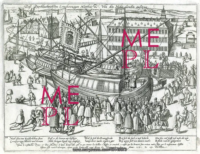 : Archduke Matthias leaving the Netherlands : Archduke Matthias leaving the Netherlands