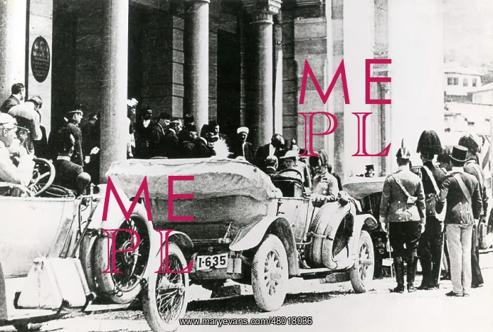  : Archduke and wife before assassination, Sarajevo