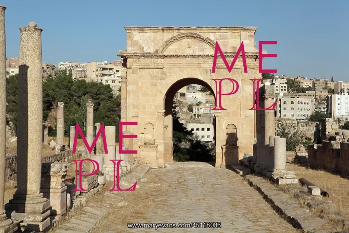 : Arched gate, Jerash, Jordan : Arched gate, Jerash, Jordan