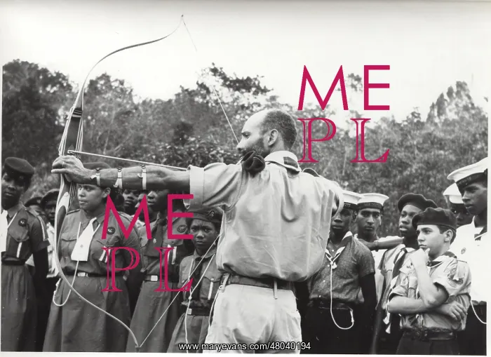 : Archery demonstration at combined camp, British Guyana : Archery demonstration at combined camp, British Guyana