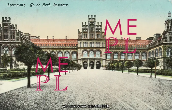: Archiepiscopal residence in Czernowitz : Archiepiscopal residence in Czernowitz