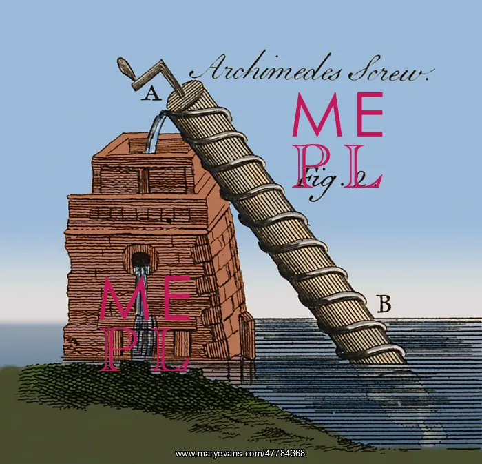 : Archimedes Screw, 1769 : Archimedes Screw, 1769