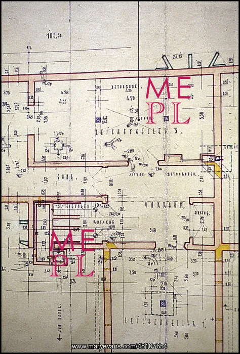 : Architects plan of gas chamber Auschwitz : Architects plan of gas chamber Auschwitz