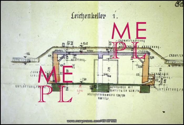 : Architects plan Gas chamber Auschwitz : Architects plan Gas chamber Auschwitz