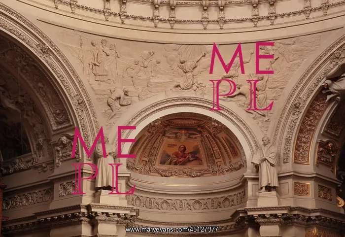 : Architectural detail, Berlin Cathedral, Berlin, Germany : Architectural detail, Berlin Cathedral, Berlin, Germany