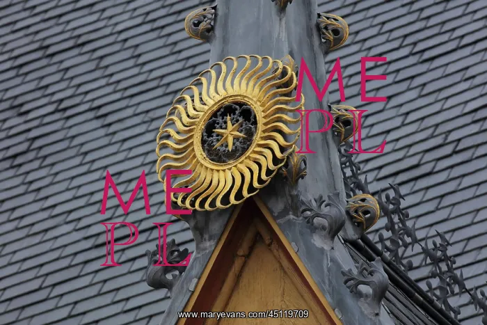 : Architectural detail, Hospices de Beaune, Beaune : Architectural detail, Hospices de Beaune, Beaune