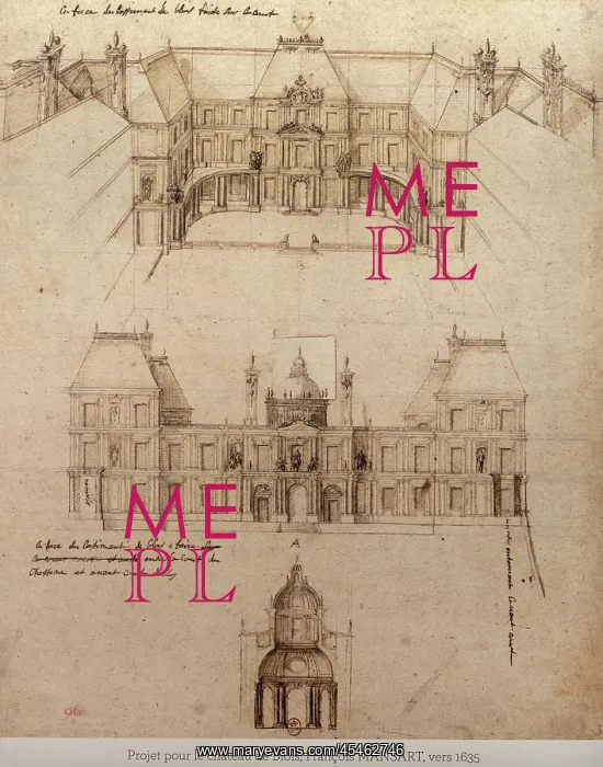 : Architectural drawing, Chateau Royal de Blois : Architectural drawing, Chateau Royal de Blois