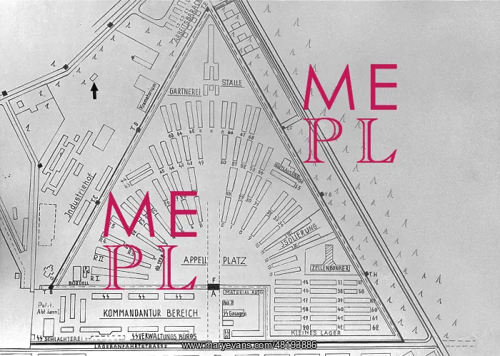 : Architectural groundplan of Sachsenhausen concentration camp : Architectural groundplan of Sachsenhausen concentration camp