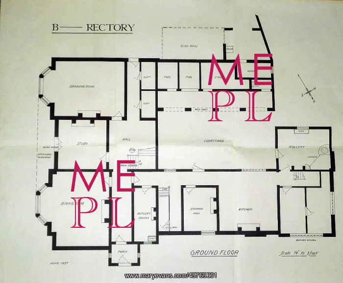: Architectural plans of Borley Rectory : Architectural plans of Borley Rectory