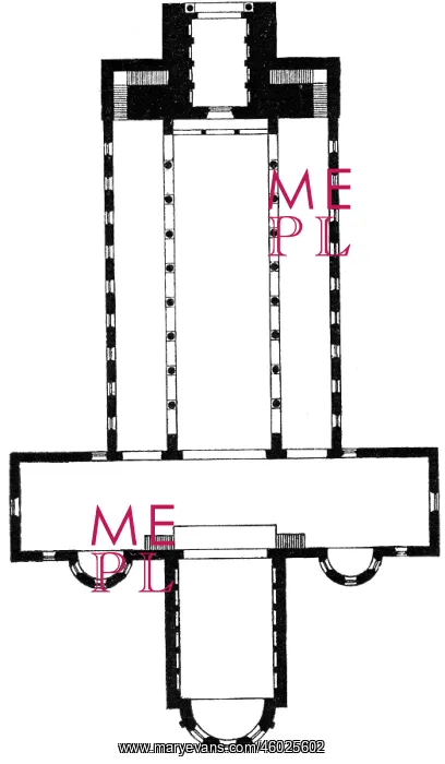 : architecture, floor plans, Abbey Church, Hersfeld : architecture, floor plans, Abbey Church, Hersfeld