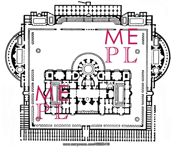 : architecture, floor plans, Baths of Emperor Caracalla : architecture, floor plans, Baths of Emperor Caracalla