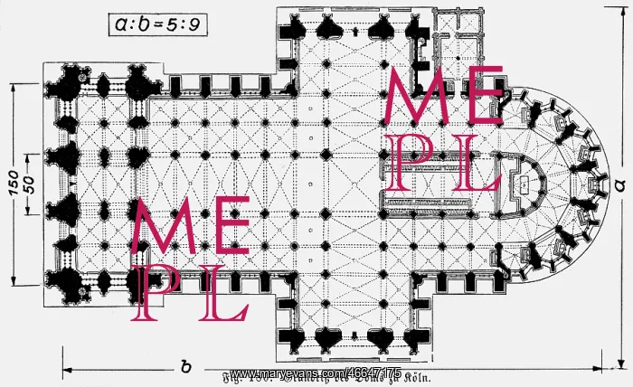 : architecture, floor plans, Cologne Cathedral : architecture, floor plans, Cologne Cathedral