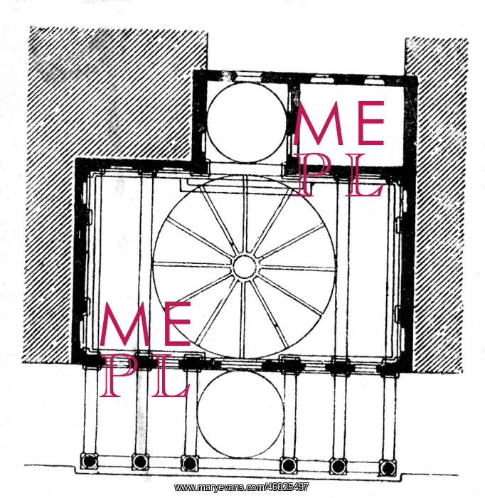 : architecture, floor plans, Pazzi Chapel, Florence : architecture, floor plans, Pazzi Chapel, Florence